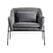 Armen Living Karen Gray Velvet Modern Accent Chair LCKRCHGRY - alternate 3